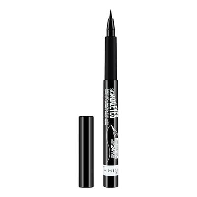 Rimmel Delineador de olhos Scandal'eyes Precision - ponta de feltro ultraprecisa, longa duração, sem rebarbas, 001 preto - 1,1 ml