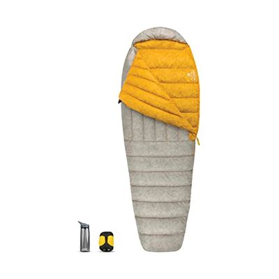 Sea to Summit, Sleeping Bag Unisex-Adulto, Grigio Chiaro – Giallo, Long