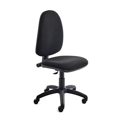 Rocada | Silla de Escritorio | Silla Oficina Color Negro | Silla despacho | Cómoda, Ajustable y con Ruedas | Regulable en Altura | Tapizada en Tela Ignífuga