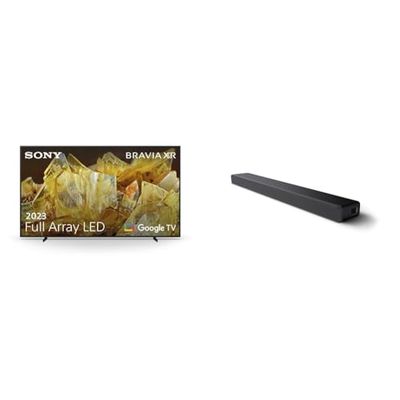 Sony BRAVIA XR, XR-98X90L, Full Array LED, 4K HDR, Google TV, ECO PACK, BRAVIA CORE, Ottimo per PlayStation 5 + HT-A3000 Soundbar TV bluetooth a 3.1. canali