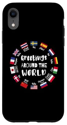 Greetings around the world travel languages culture Case for iPhone XR
