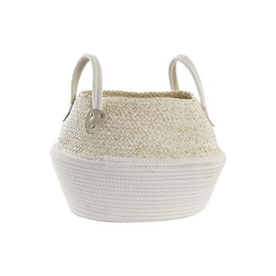 CESTA ALGODON FIBRA 37X37X25 NATURAL