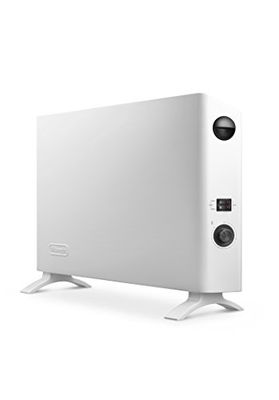 De'Longhi HSX2320F Convectorkachel, Elektrische Verwarming met 3 Vermogensniveaus, Extra Ventilator, 24-uurs Timer, 2000W, Wit