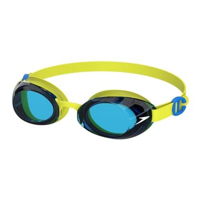 Speedo Jet 2.0 Gafas de natación para Junior Unisex, Empire Yellow/Neon Blue, One Size
