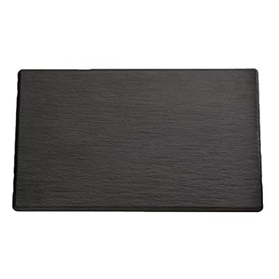 APS GF072 Plateau en mélamine Ardoise, 1/3 GN, Noir