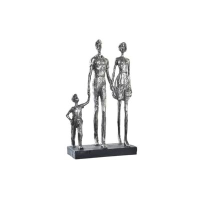 FIGURA RESINA 26X11,5X41,5 FAMILIA PLATEADO