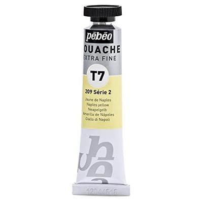 Pébéo Peinture Gouache 1 Tube de 20 ml Jaune de Naples 121 209