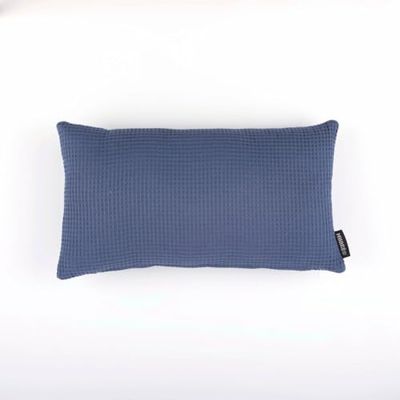 Belum Kussensloop, wafelpatroon, blauw, 30 x 50 cm