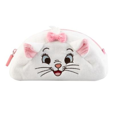 Grupo Erik School Pencil Case - Disney The Aristocats Cat Stationery | Cute Makeup Bag, Plush Pencil Case, Back to School Supplies, Office Stationery Supplies | Disney Gifts for Cat Lovers