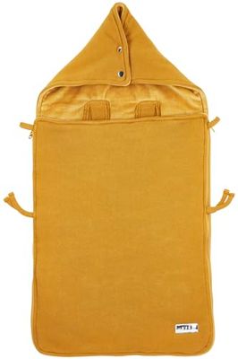 Meyco Voetenzak autostoel baby - fluweelzacht pluche gevoerd - Knit Basic - 40 x 82 cm - Honey Gold
