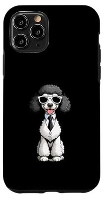 Funny Cartoon Poodle in Suit and Sunglasses Case for iPhone 11 Pro