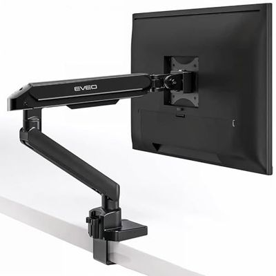 Supporto da scrivania per monitor, alta qualità, bracci per doppio monitor, completamente regolabile, movimento a molla, compatibile con schermi VESA da 17 a 32 pollici
