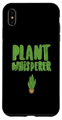 Carcasa para iPhone XS Max Plant Whisperer Design Plantas verdes Amante de las plantas