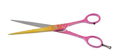 PFIFF Ciseaux de Coiffeur Rose/Jaune