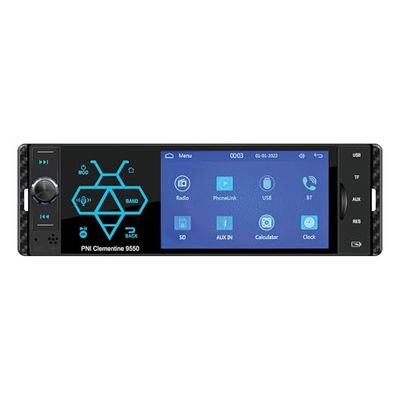 Auto MP5-speler PNI Clementine 9550 1DIN display 4 inch 50Wx4, Bluetooth, FM-radio, Carplay, RDS-functie