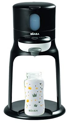 BÉABA , flesbereider/warmer, waterdispenser met precieze temperatuur, direct, snel, badfunctie, 2 temperaturen, uitneembare flessenwarmer, Bib'Expresso, zwart