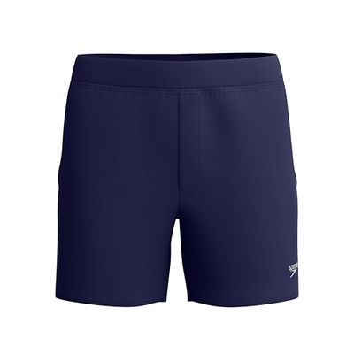 Speedo 4way Flex Solid Volley 16" Short de Bain pour Homme, Peacoat, L