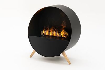 Planika Misty Chimenea eléctrica Independiente Moderna de Vapor de Agua con tecnología LED Optimyst - Efecto de Llama verdadera, Ideal para la Sala de Estar