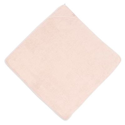 Jollein Ręcznik kąpielowy z kapturem frotte 100 x 100 cm Pale Pink | 534-836-00090