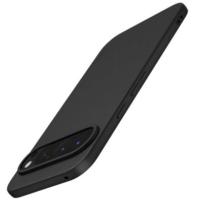 X-level Hoesje voor Google Pixel 9 / Pixel 9 Pro, [Guardian Series] Ultradunne zachte TPU-bumper mat lichtgewicht anti-kras flexibele gel beschermhoes cover compatibel met Pixel 9 (Pro) 5G - zwart