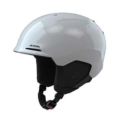 ALPINA Unisex - Vuxna, BRIX Skidhjälm, white matt, 55-59 cm