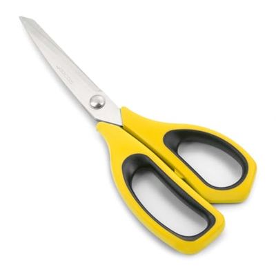 Ciseaux de Cuisine Professionnels en Acier Inoxydable - Lame 235 mm - Manche Polypropylène - Série Prochef - Jaune et Noir