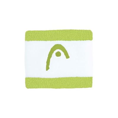 HEAD 2,5" Schweißband Striped Banda para el Sudor, Mujeres, Verde Lima/Blanco, Talla única