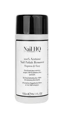 Nail HQ 100% Acetone Nail Polish Remover - 150ml - Express & Easy
