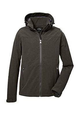 killtec Mannen Softshell-jas, green anthracite, 41114-000