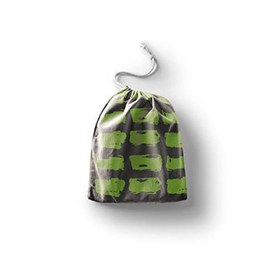 Bonamaison Printed Cotton Produce Bag with Drawstring, Reusable Grocery Bag, Biodegradable Eco-Friendly Bags, Travel Pouch, Sachet Bags, Shopping Bag, Eco Friendly, Foldable, Size: 40x50 Cm