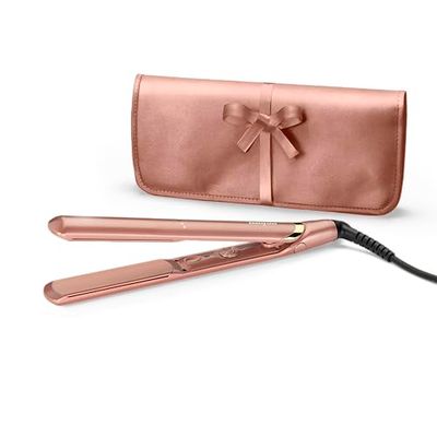 BaByliss - 2598PE - Lisseur Rose Gold 235 avec plaques flottantes longues en céramique Système brevêté Advanced Ceramics™ pour une chauffe rapide et un lissage homogène