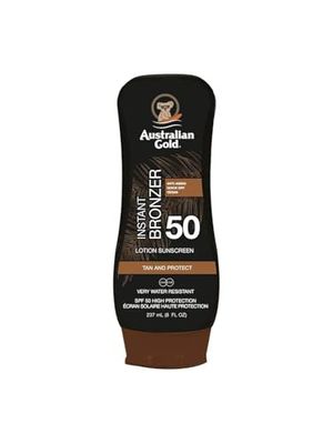 Australian Gold SPF50 Zonnebrand Lotion + Bronzer - 237 ml