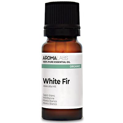 BIO - Olio essenziale ABETE BIANCO - 10mL - 100% Puro, Naturale, Chemiotipizzato e Certificato AB - AROMA LABS (Marchio Francese)