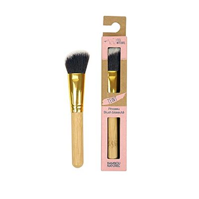 Feel Natural – Pennello per il trucco – Bustote – tinto – bambù naturale – fibre ultra morbide – ecologico e responsabile