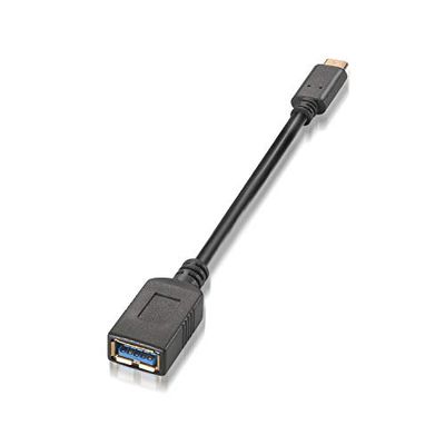 Aisens Cabo USB 3,1 Gen1 5 Gbps 3A tipo USB-C/M-A/H preto 15 cm