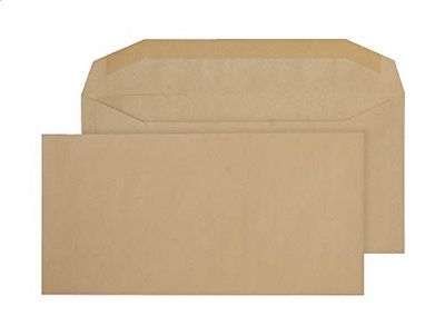 Blake Purely Everyday DL+ 121 x 235 mm 80 g/m² Enveloppes Courrier Gommée (1004) Manille - Boîte de 1000