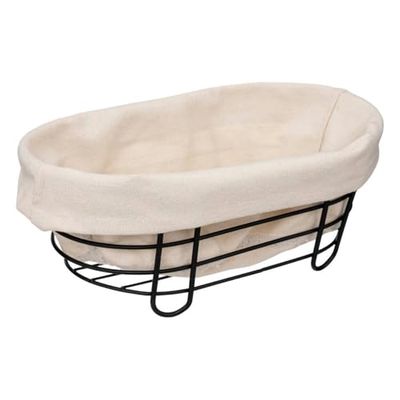 5 five simply smart Poubelle en acier 28 cm beige noir