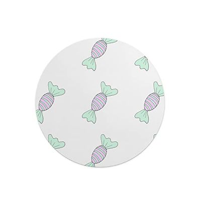 Questo Casa, Tapis de Souris Rond imprimé numérique avec Fond antidérapant pour Bureau et Maison Diamètre 22 cm