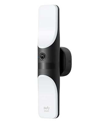 eufy Security Wall Light Cam, beveiligingscamera voor buiten, 2k camera met verlichting van 1200 lumen, 2k nachtzicht in kleur, IP65 waterdicht, geen maandelijkse kosten