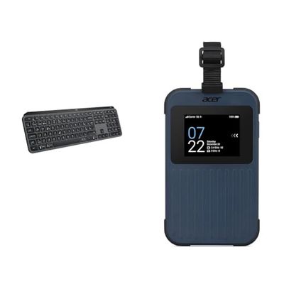 Logitech MX Keys S & Acer Connect Enduro M3 5G Router/Mobile