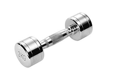 Trendy Sport Chroom dumbbell - 1 stuk - 3,0 kg