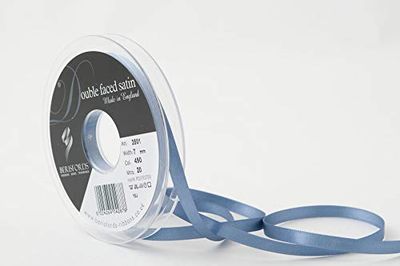 Berisfords Ruban Double Face en polysatin, Clair de Lune, 10,5 x 10,5 x 1,4 cm