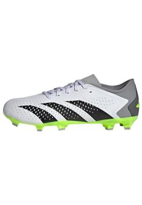 adidas Unisex Predator noggrannhet. 3 L Fg fotbollsskor (fast mark), Ftwr vit kärna svart Lucid citron, 47 1/3 EU