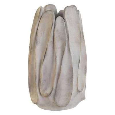 Home ESPRIT Pot de Fleurs Gris Ciment Romantique Usé 28 x 27 x 48 cm