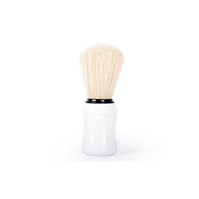BIFULL Pennello da rasatura manico in plastica bianca per capelli JABALI