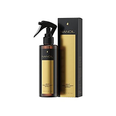 Soin Thermo-Protecteur à Vaporiser Nanoil Heat Protectant Spray 200ml - Spray capillaire thermo-protecteur, Protection des cheveux contre la chaleur