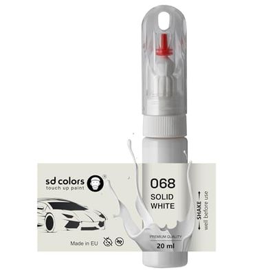 SD COLORS WHITE 068 TOUCH UP 20 ML PAINT BRUSH REPAIR SCRATCH CHIP (JUST PAINT)