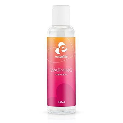 EasyGlide Lubricante de Base Acuosa con Efecto Calor- Lubricante a Base de Agua con Efecto Calor - Compatible con Látex y Silicona - 150ml