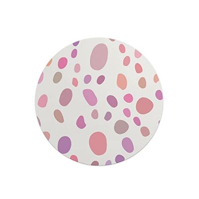 Questo Casa, Ronde digitaal bedrukte muismat, antislip onderkant, voor kantoor en thuis, diameter: 22 cm