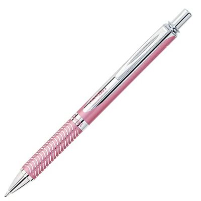 Pentel EnerGel BL407P-A Caneta de rolo (largura do traço 0,35 mm, diâmetro de bola 0,7 mm, tinta preta, cor-de-rosa
